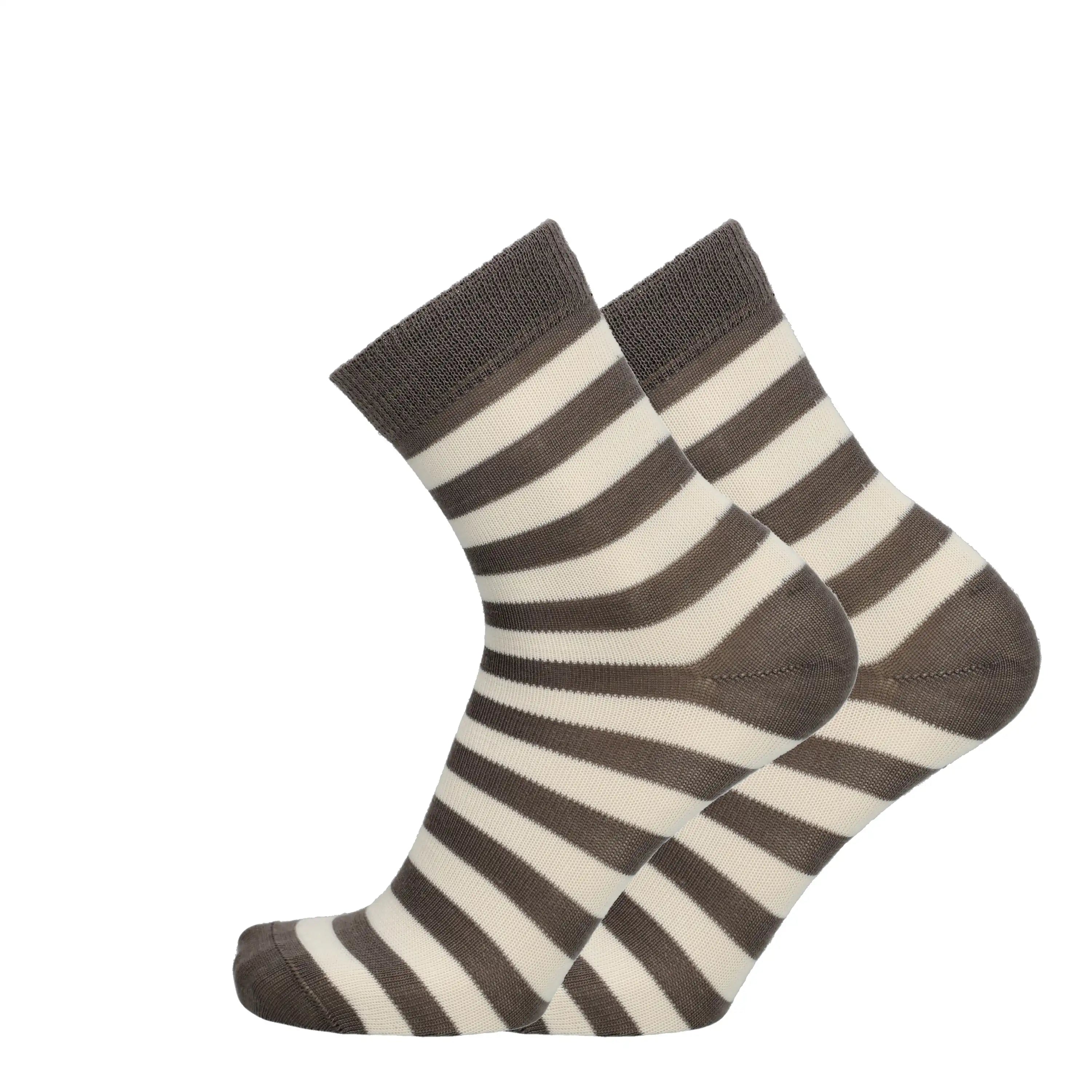Vire Stripe - non-compression socks, merino wool