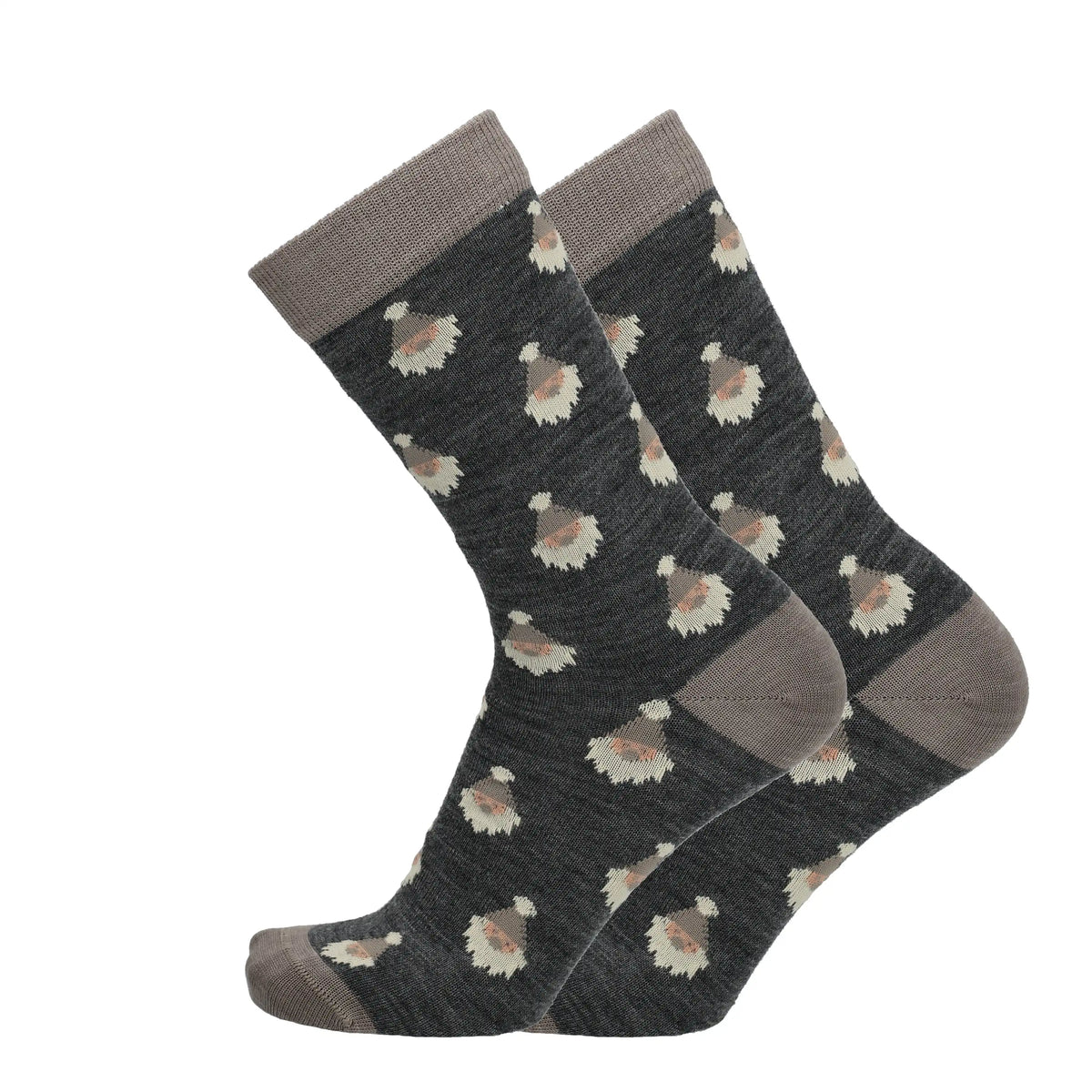 Elves - patterned socks, merino wool