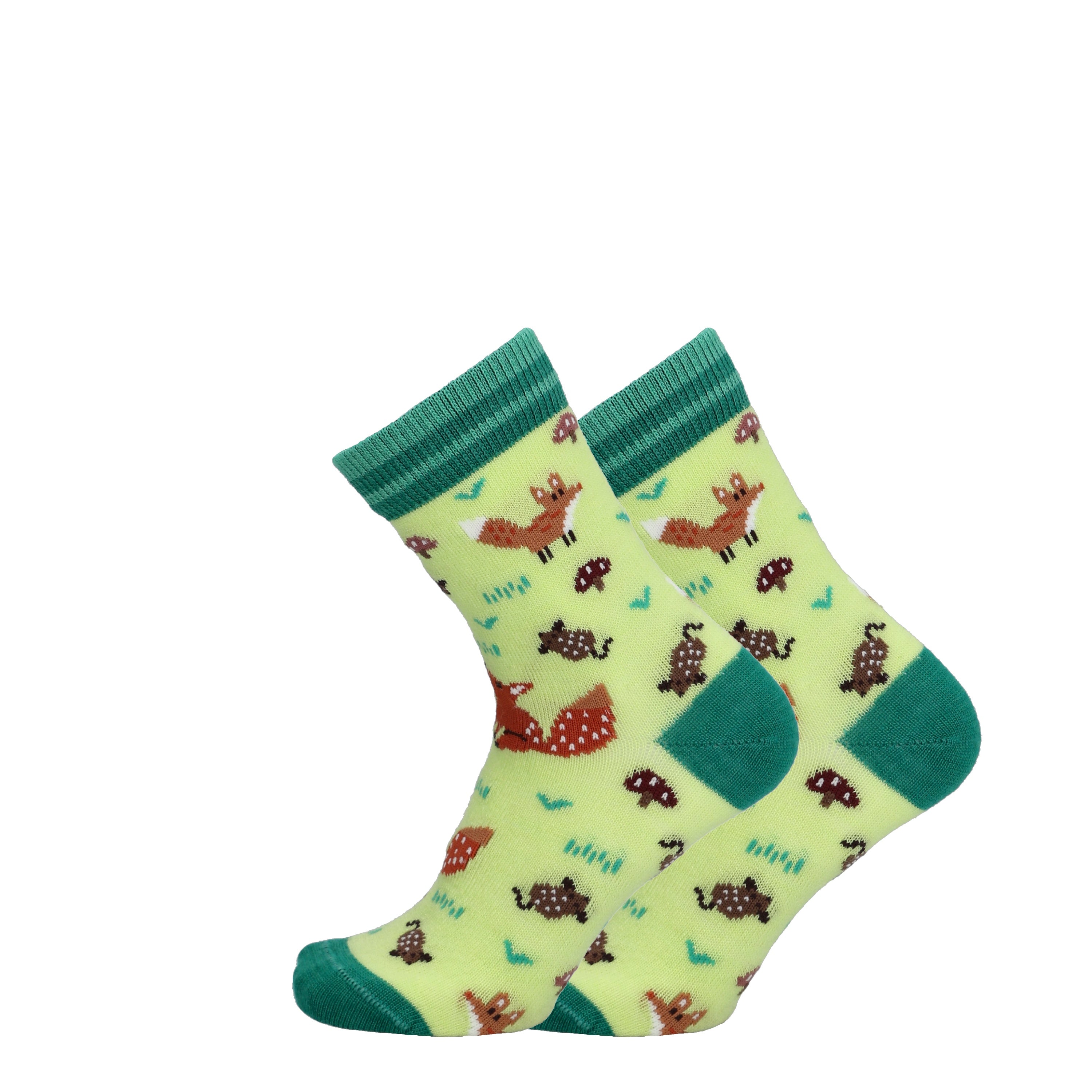 Fox - Children's merino wool socks for dressing