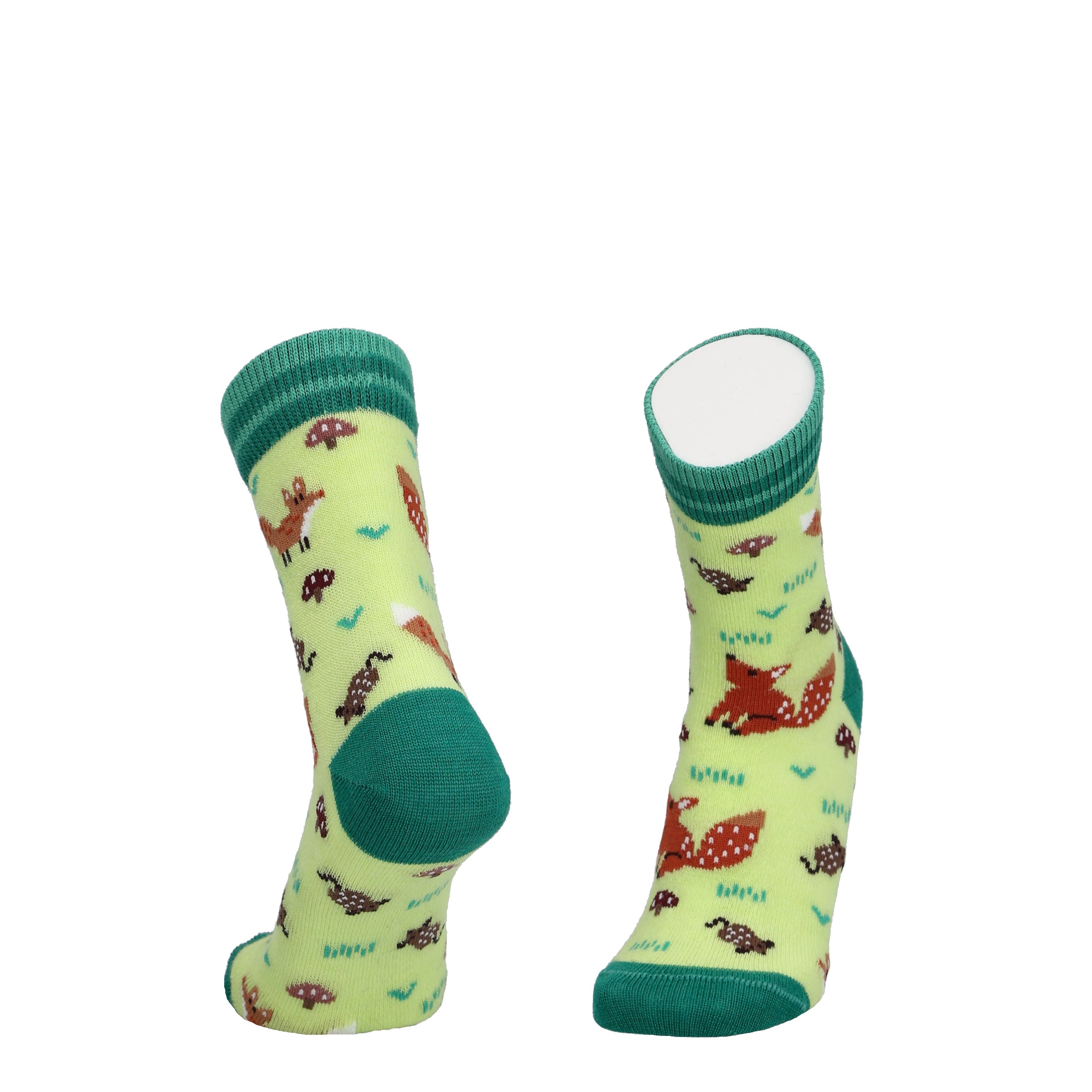 Fox - Children's merino wool socks for dressing