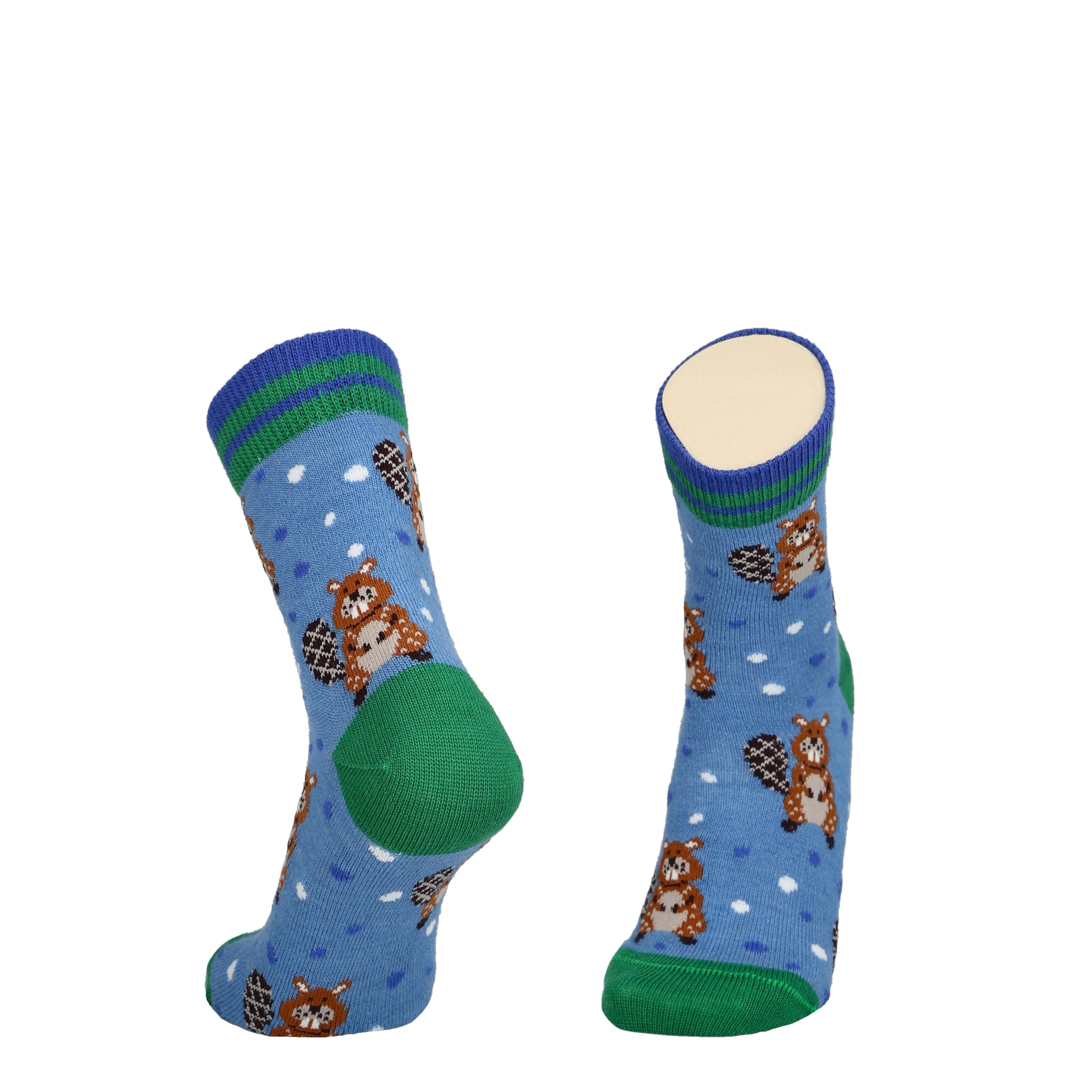 Beaver - Children's merino wool socks for dressing