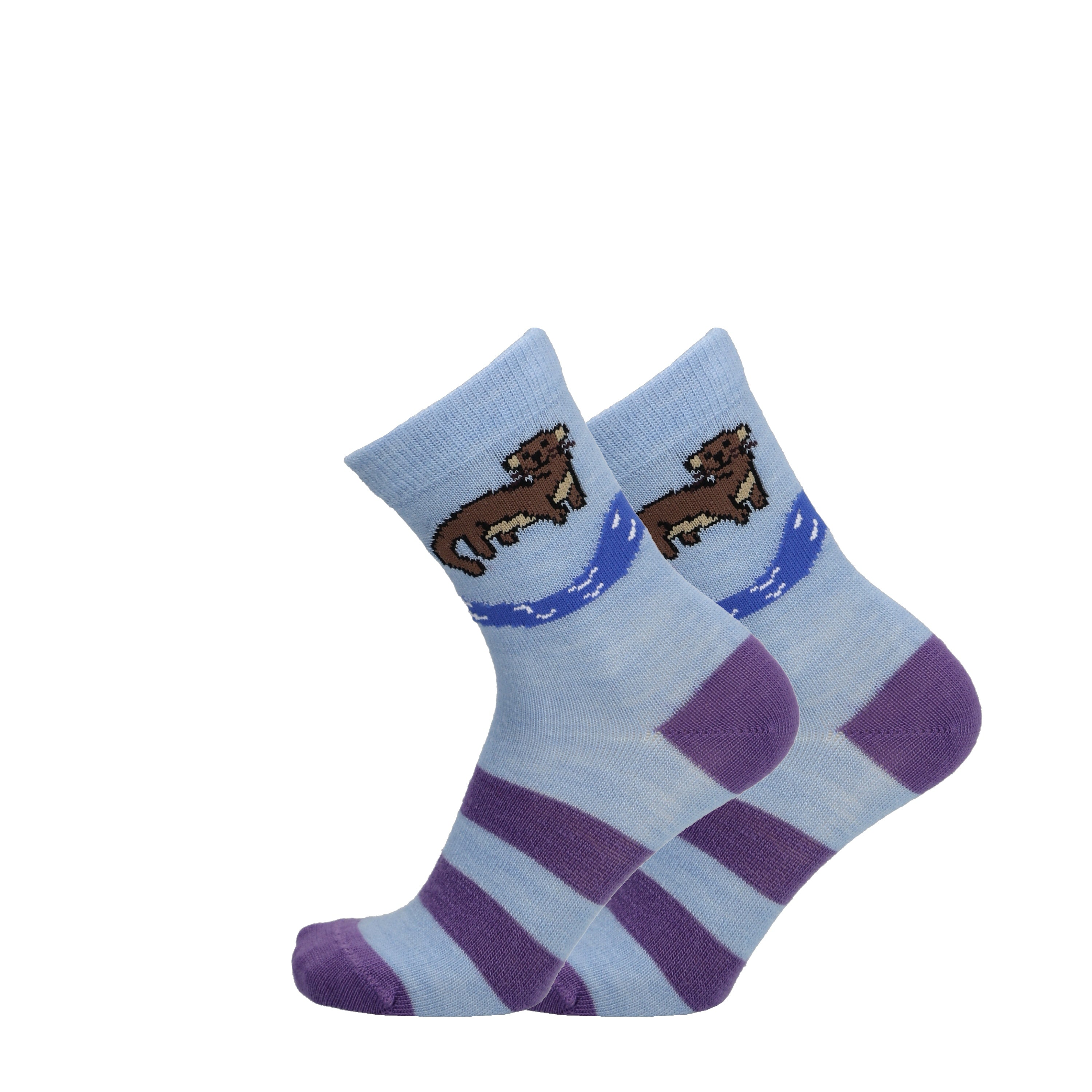 Otter - Children's merino wool socks for dressing