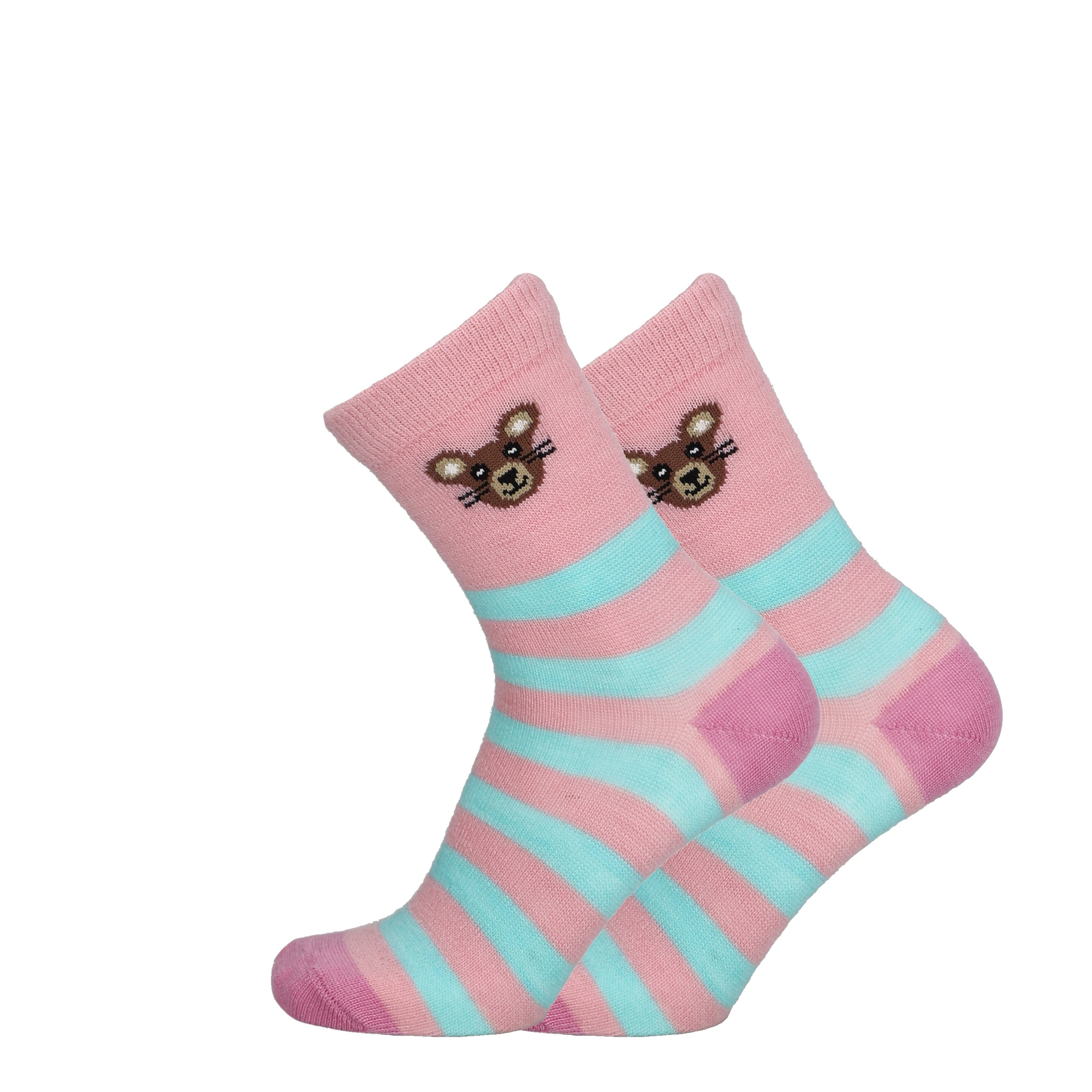 Mouse stripe - Children's cut-resistant socks for dressing up
