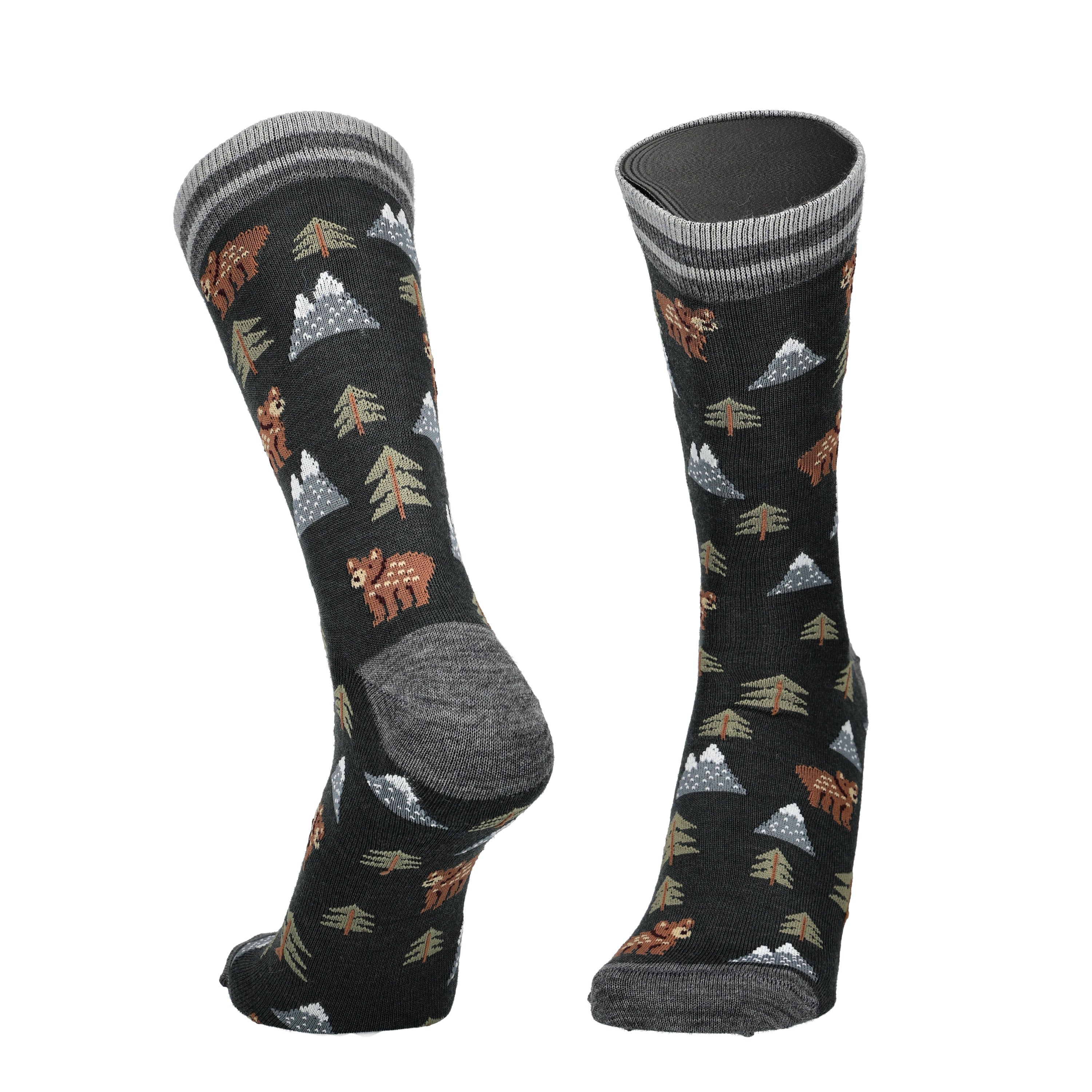 Forest - merino wool socks for dressing