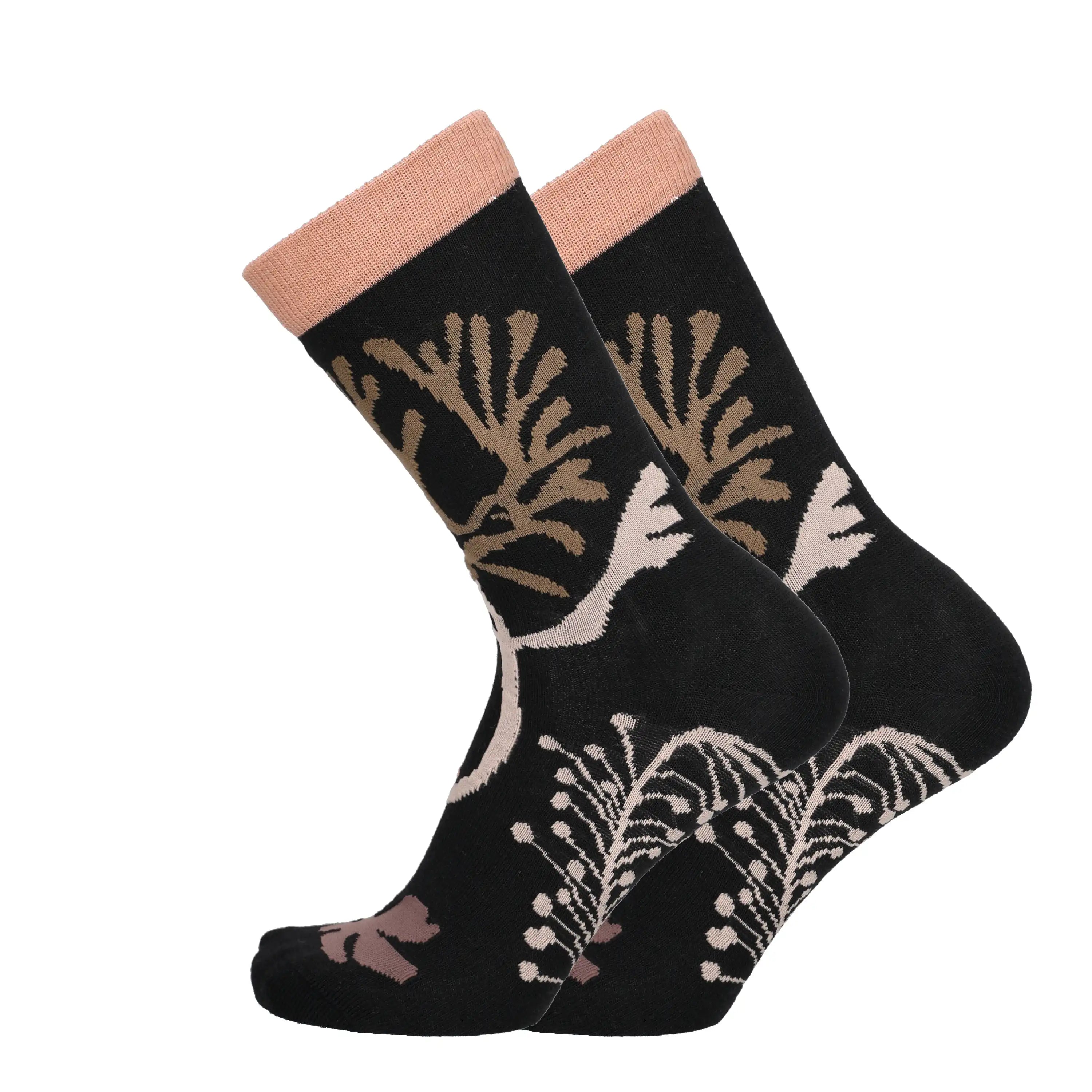 Winter Garden - patterned socks, merino wool 
