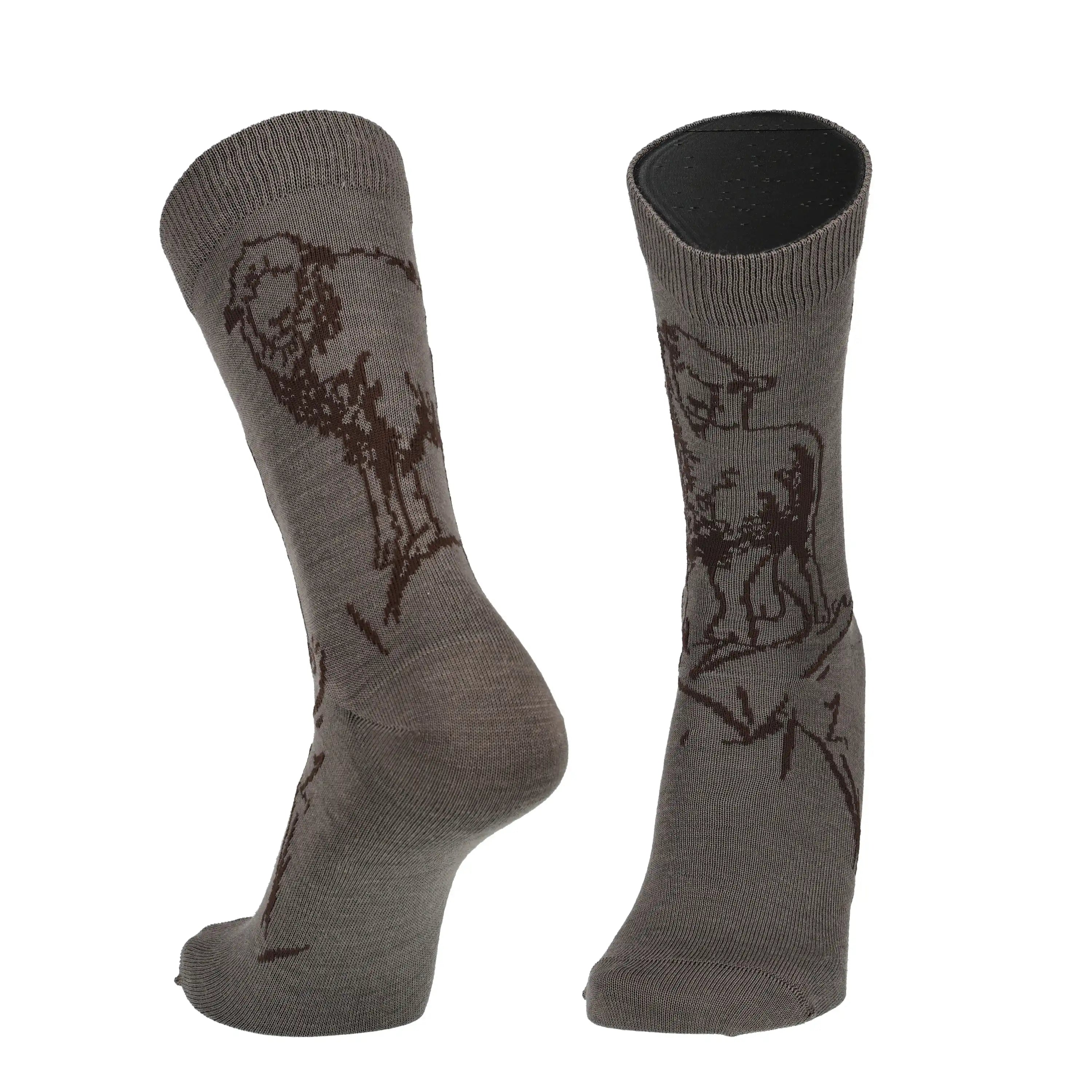 La Magdalena - patterned socks, merino wool 