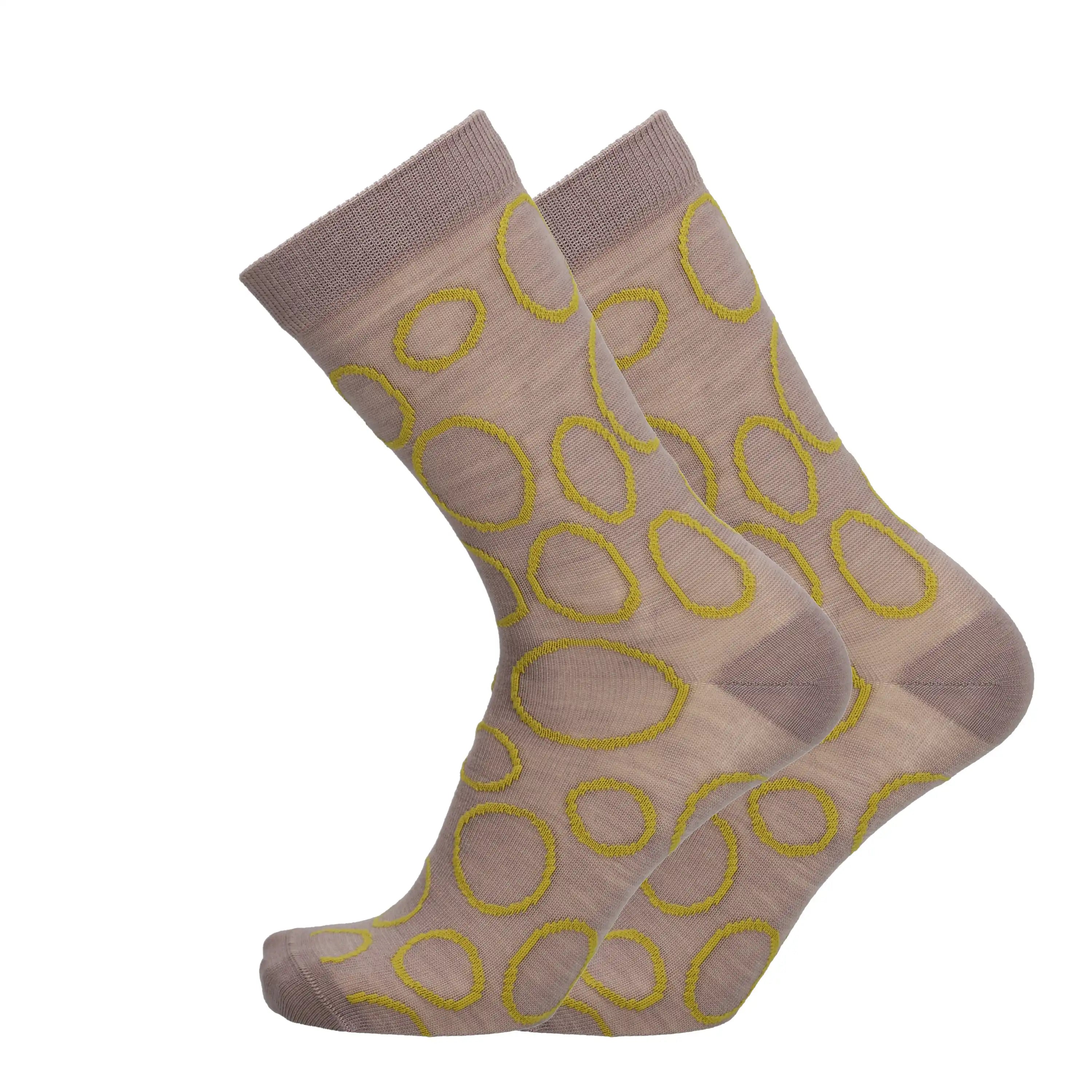 Bubbles - ankle socks, merino wool 