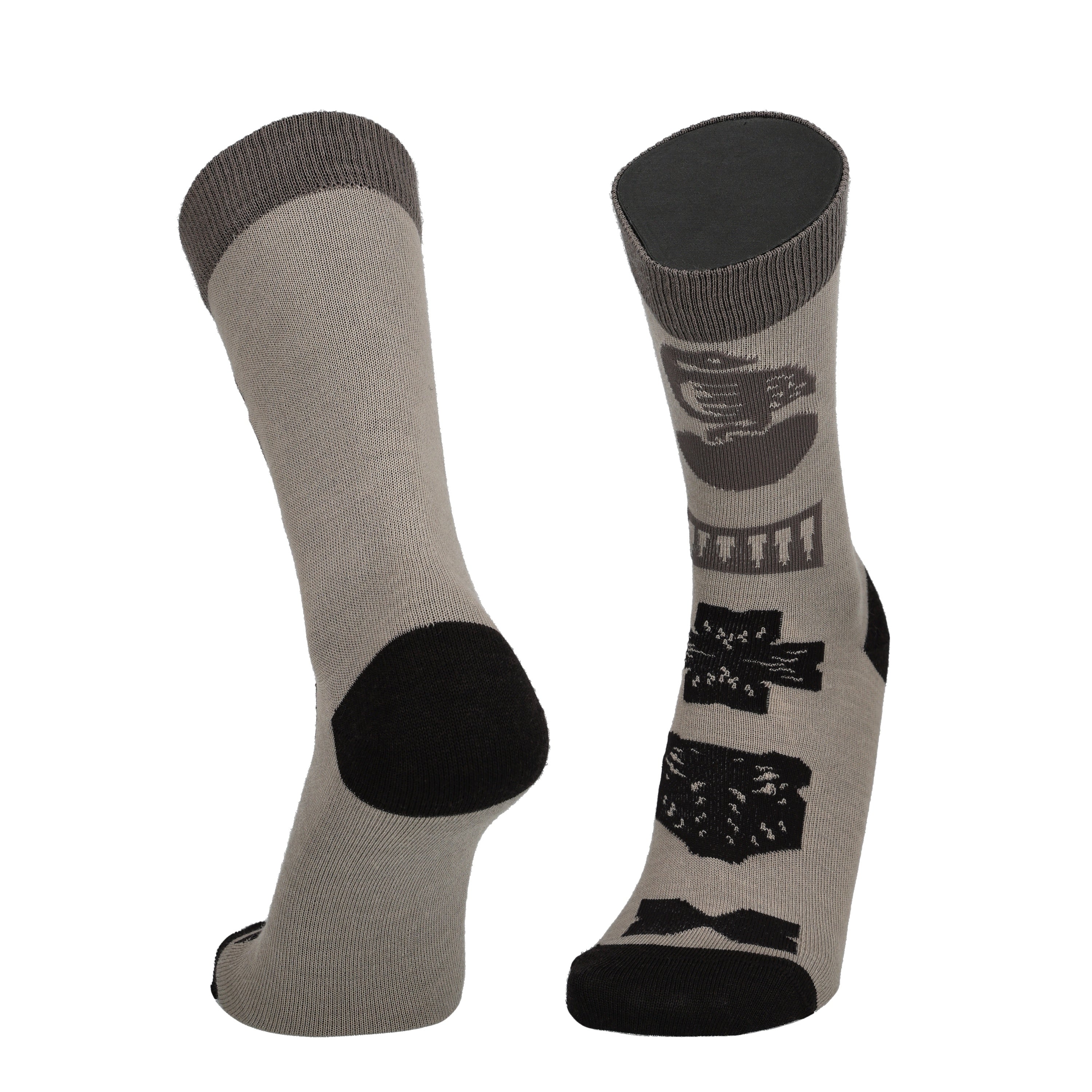 Päivätär - patterned socks, merino wool 
