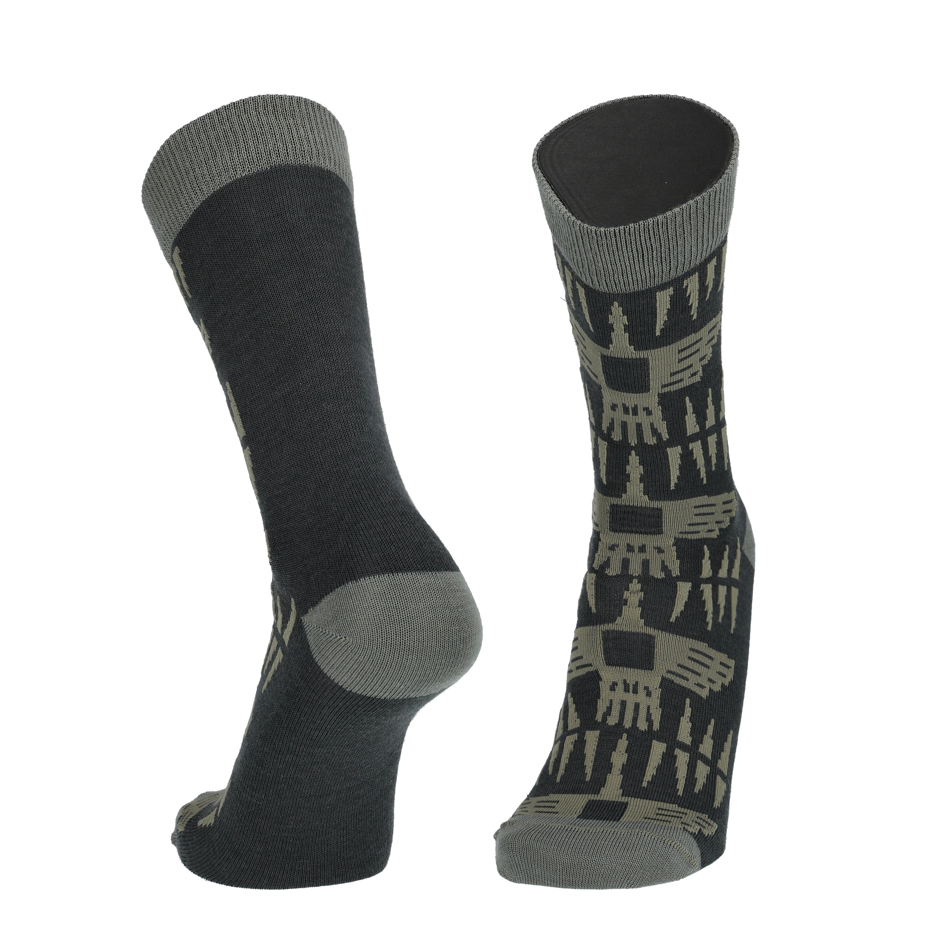 Kalevala Sotka's stream - patterned socks, merino wool 