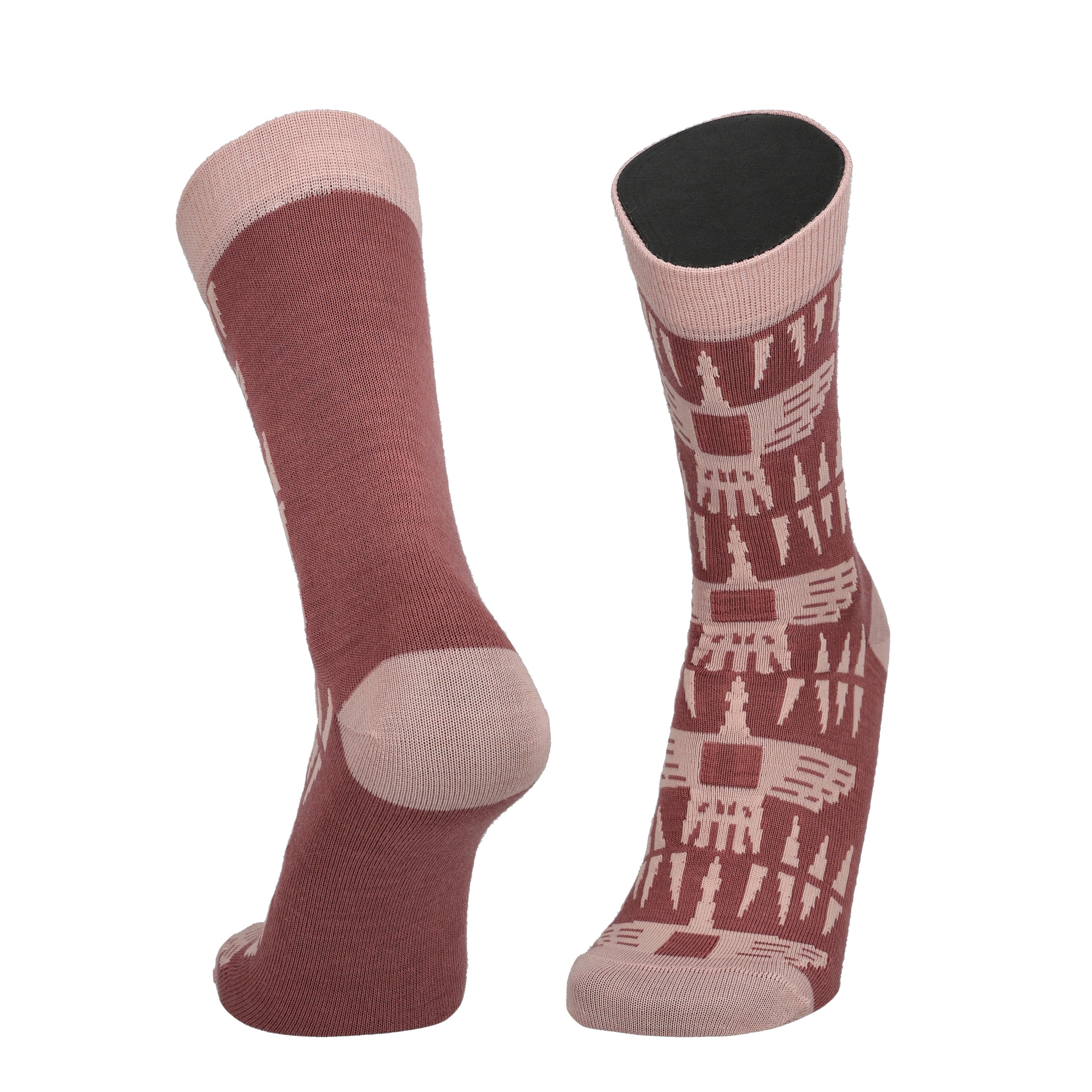 Kalevala Sotka's stream - patterned socks, merino wool 