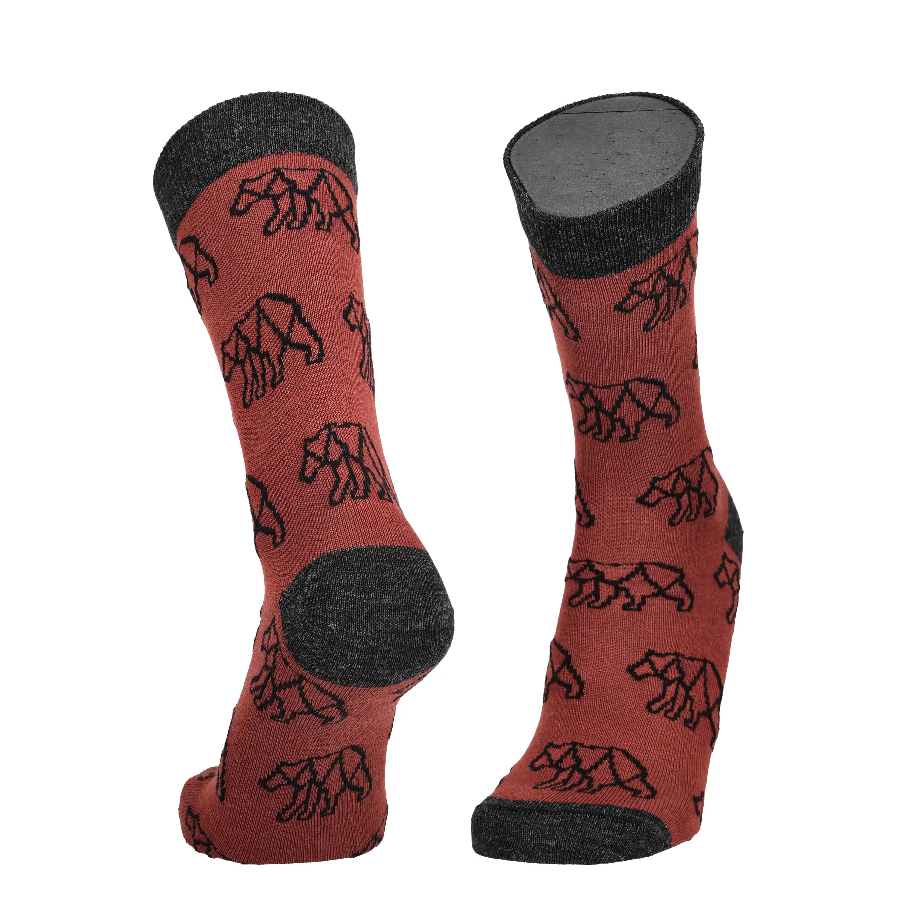 Lily of the valley - patterned socks, merino wool 