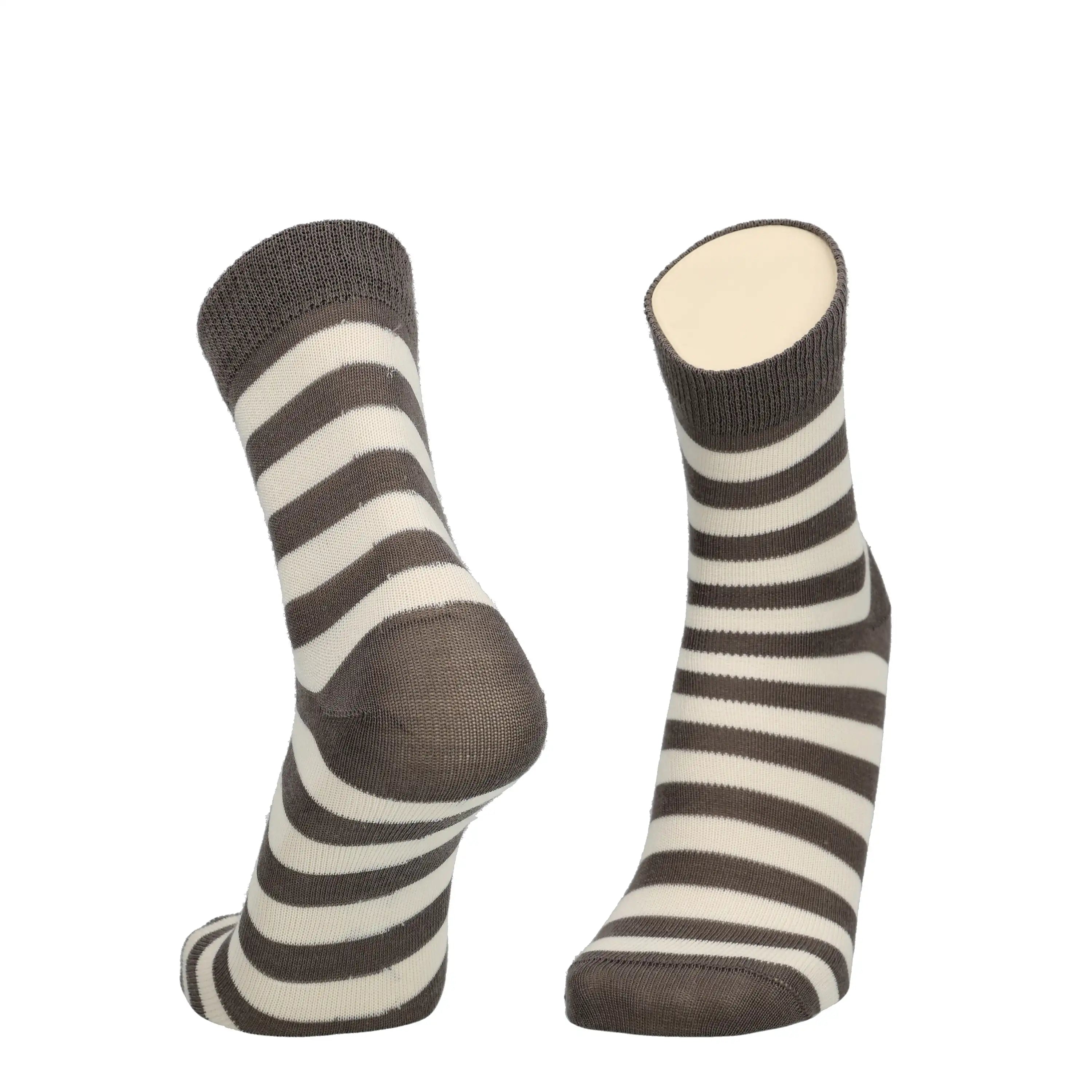 Vire Stripe - non-compression socks, merino wool 