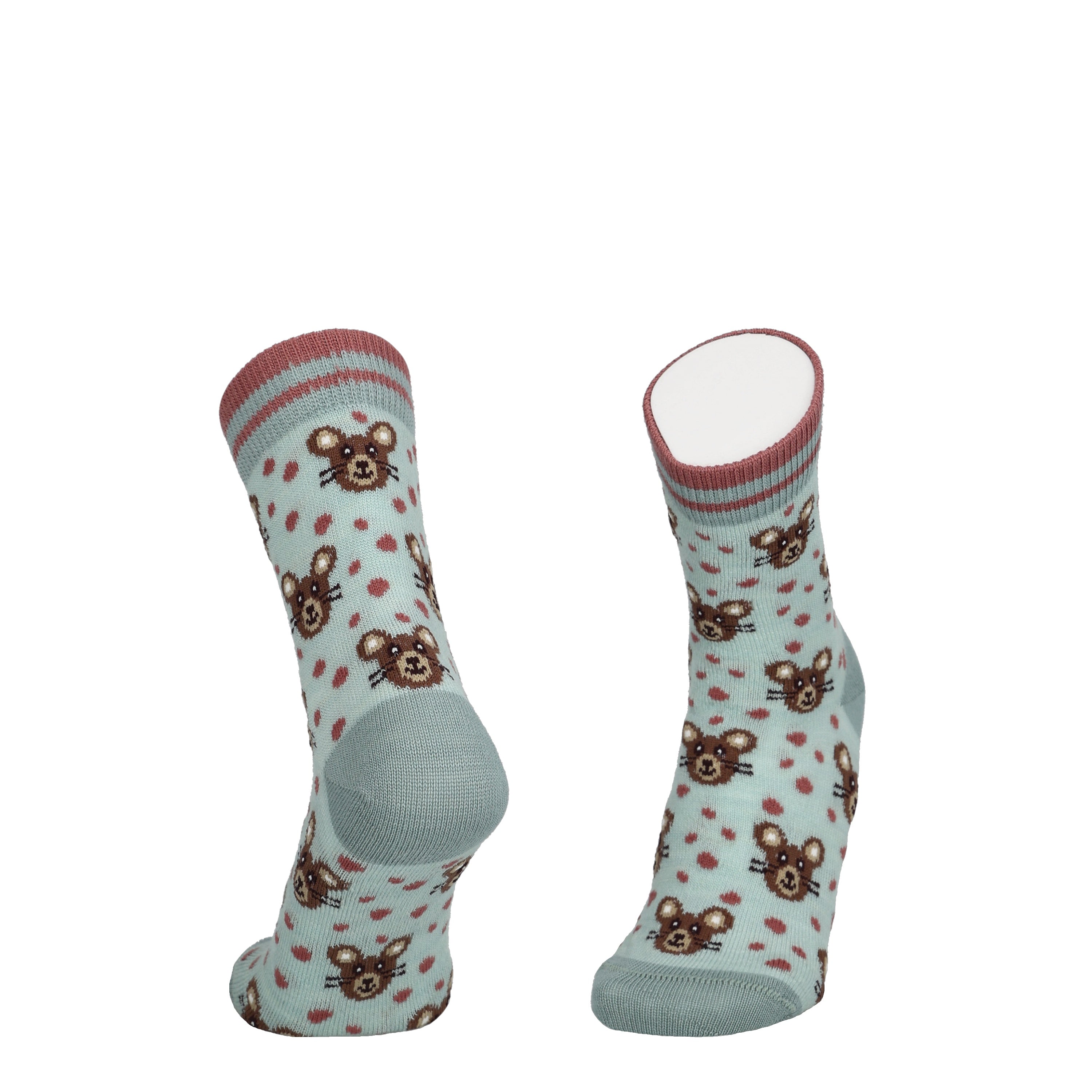 Mouse - Children's merino wool socks for dressing 