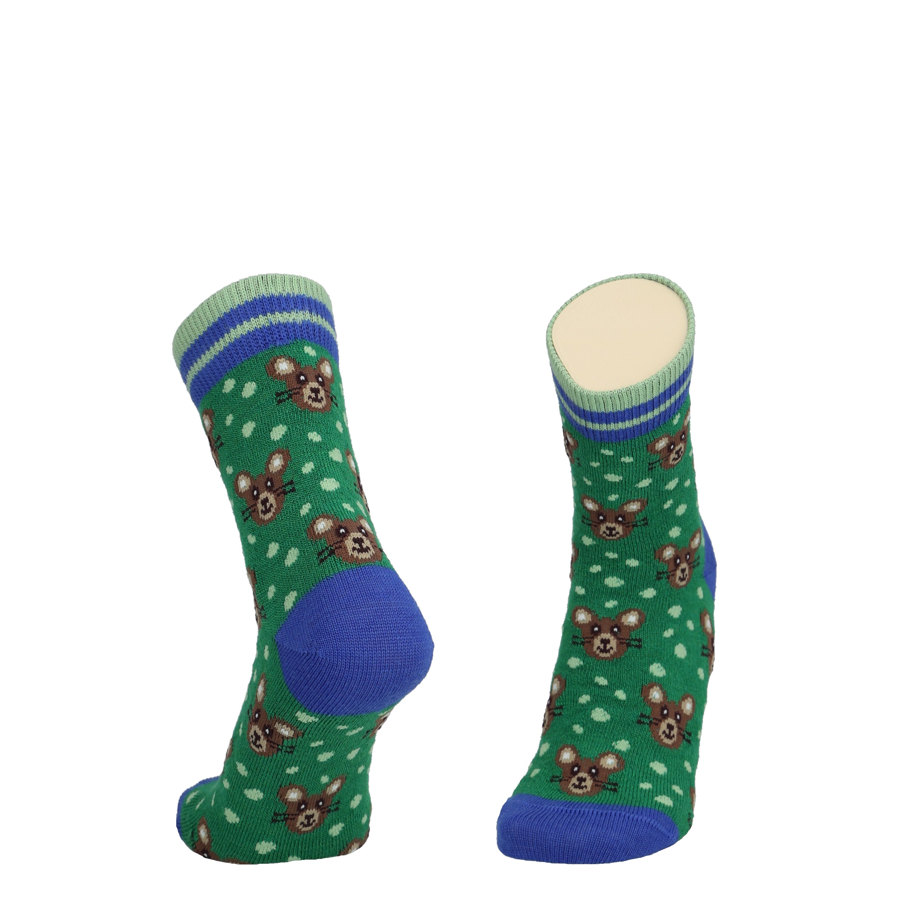 Mouse - Children's merino wool socks for dressing 