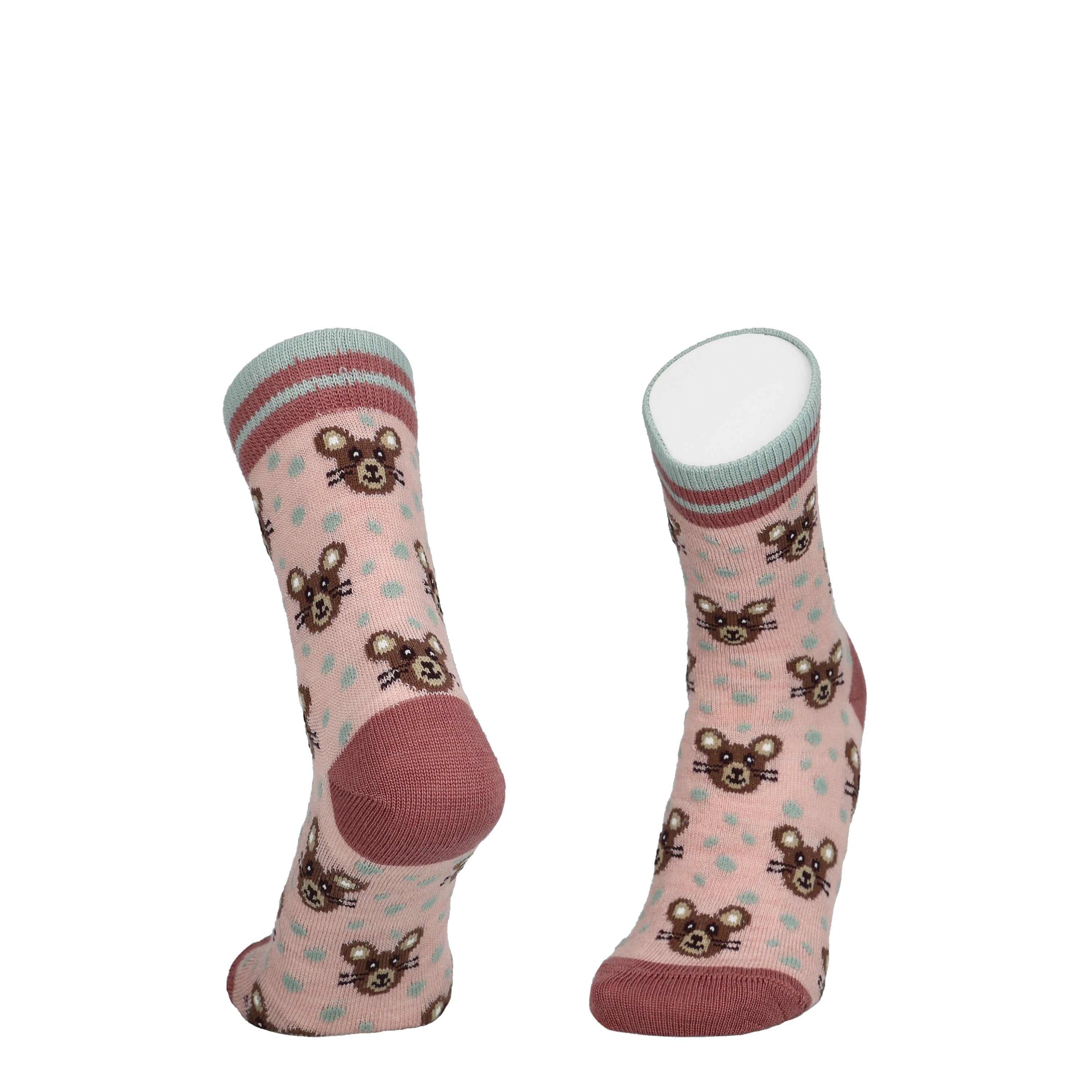 Mouse - Children's merino wool socks for dressing 