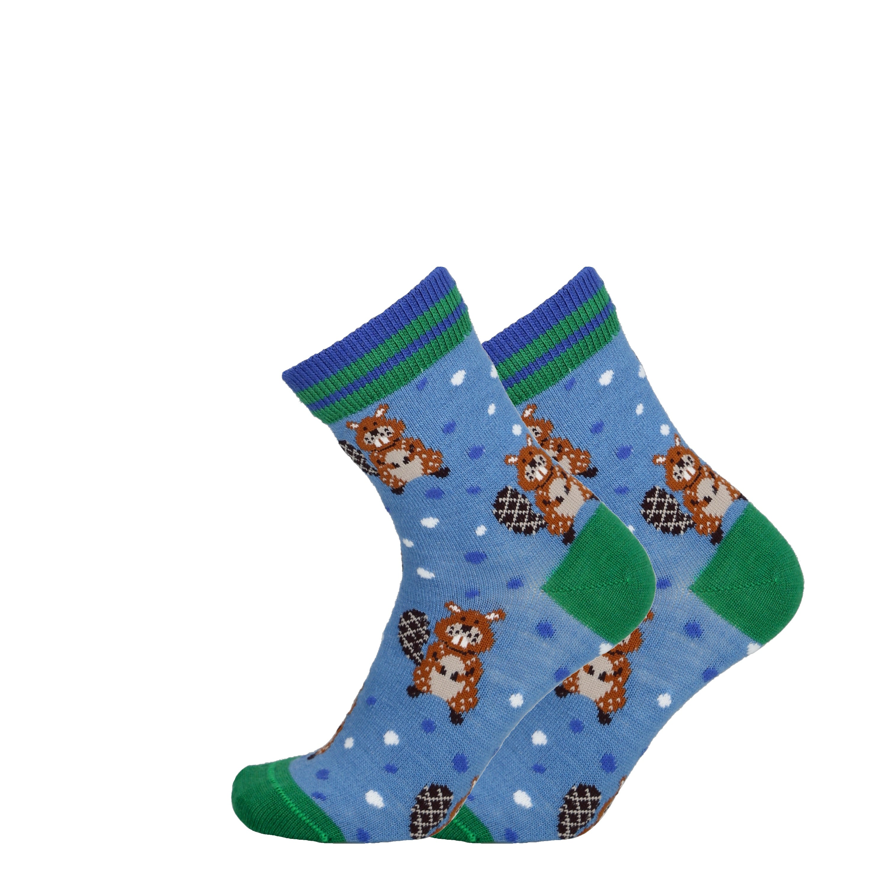 Beaver - Children's merino wool socks for dressing 