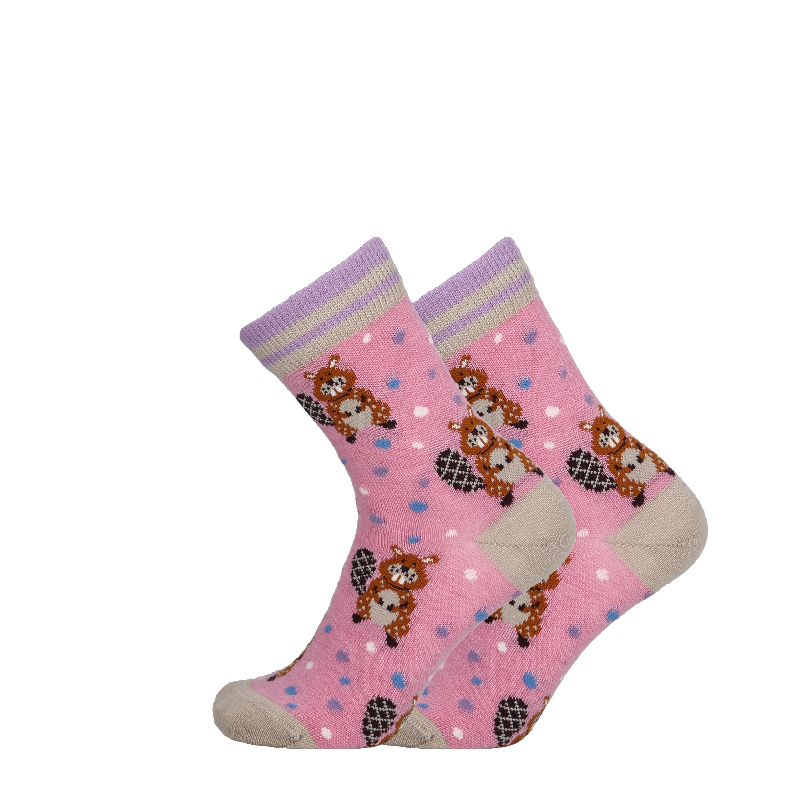 Beaver - Children's merino wool socks for dressing 