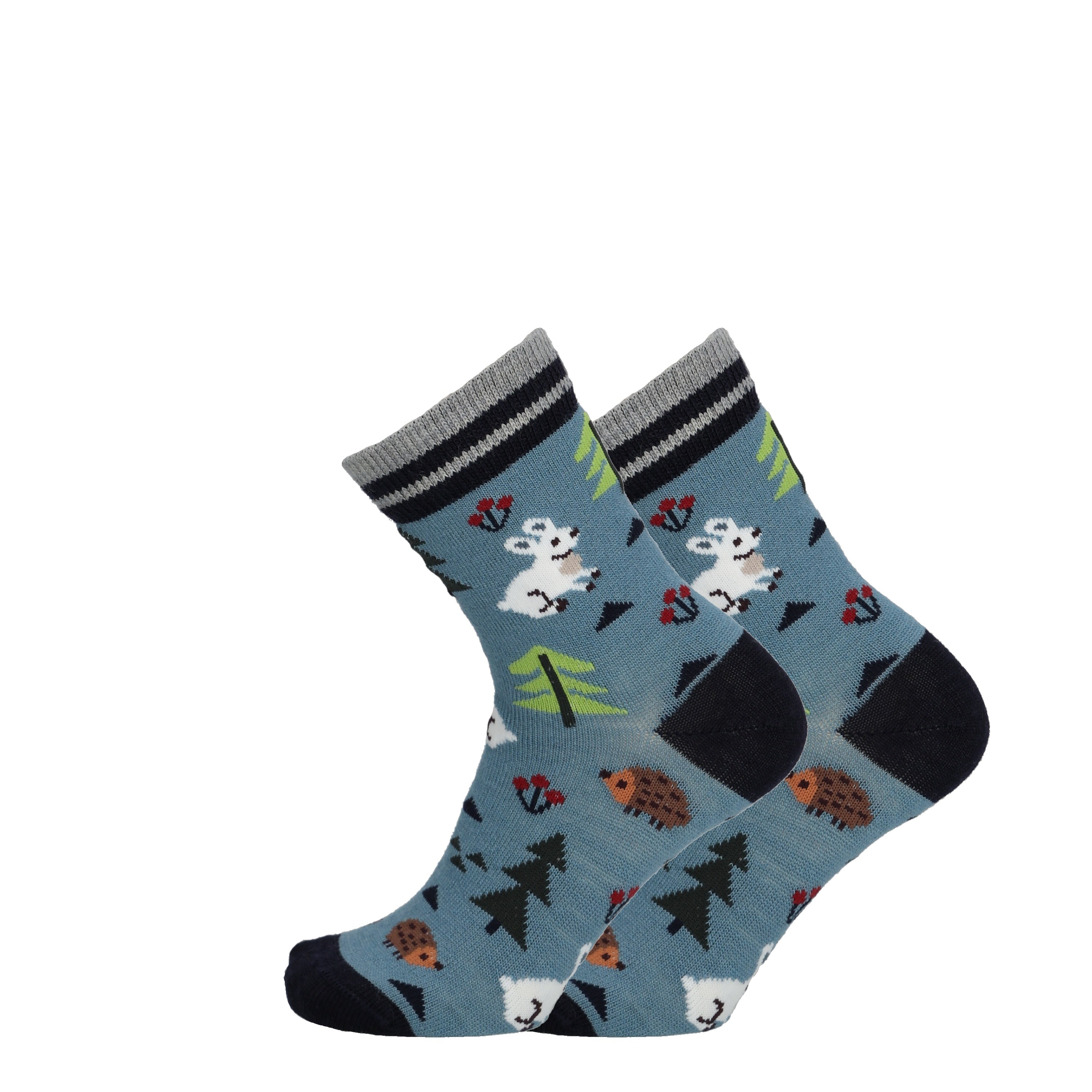 Bunny - Children's merino wool socks for dressing 