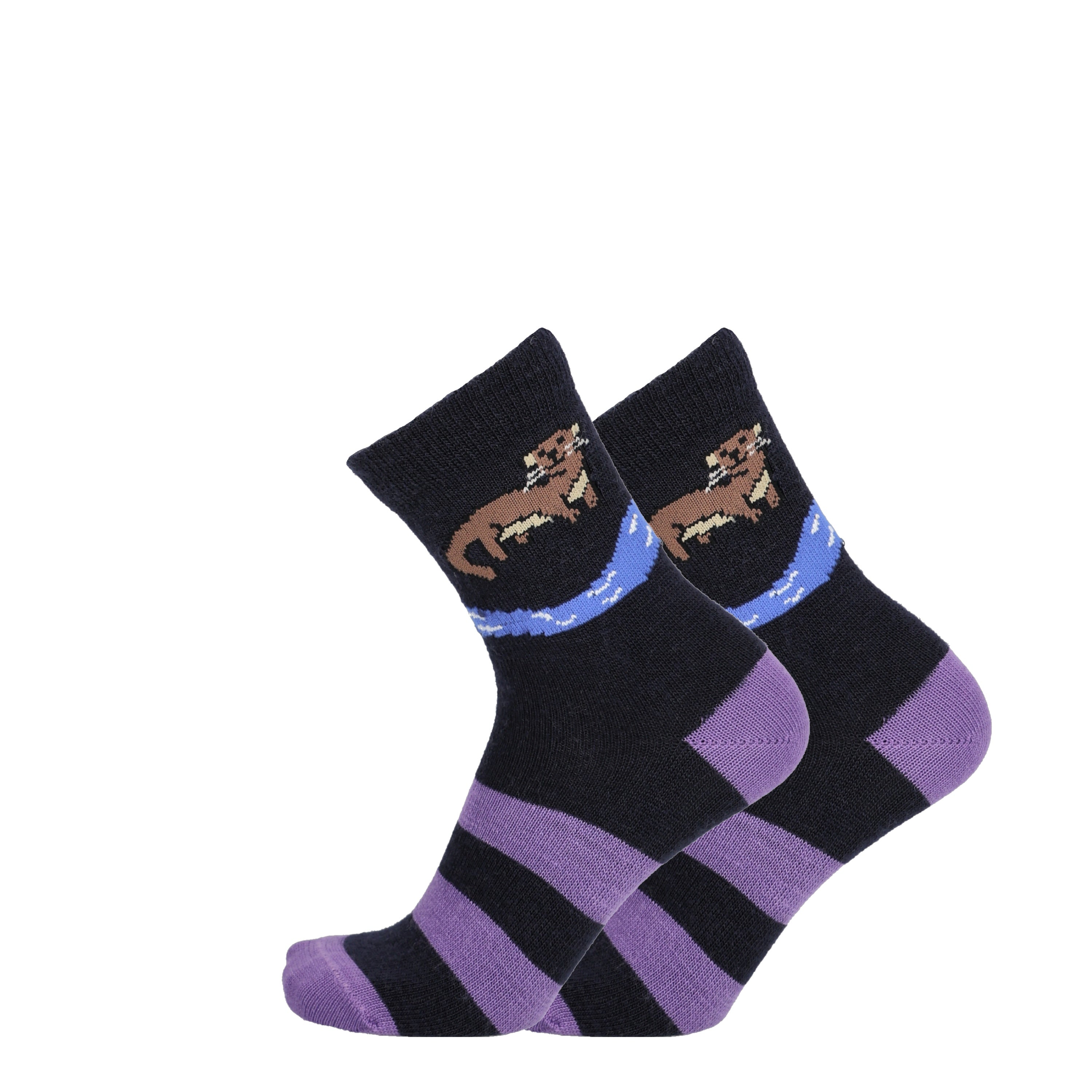 Otter - Children's merino wool socks for dressing 