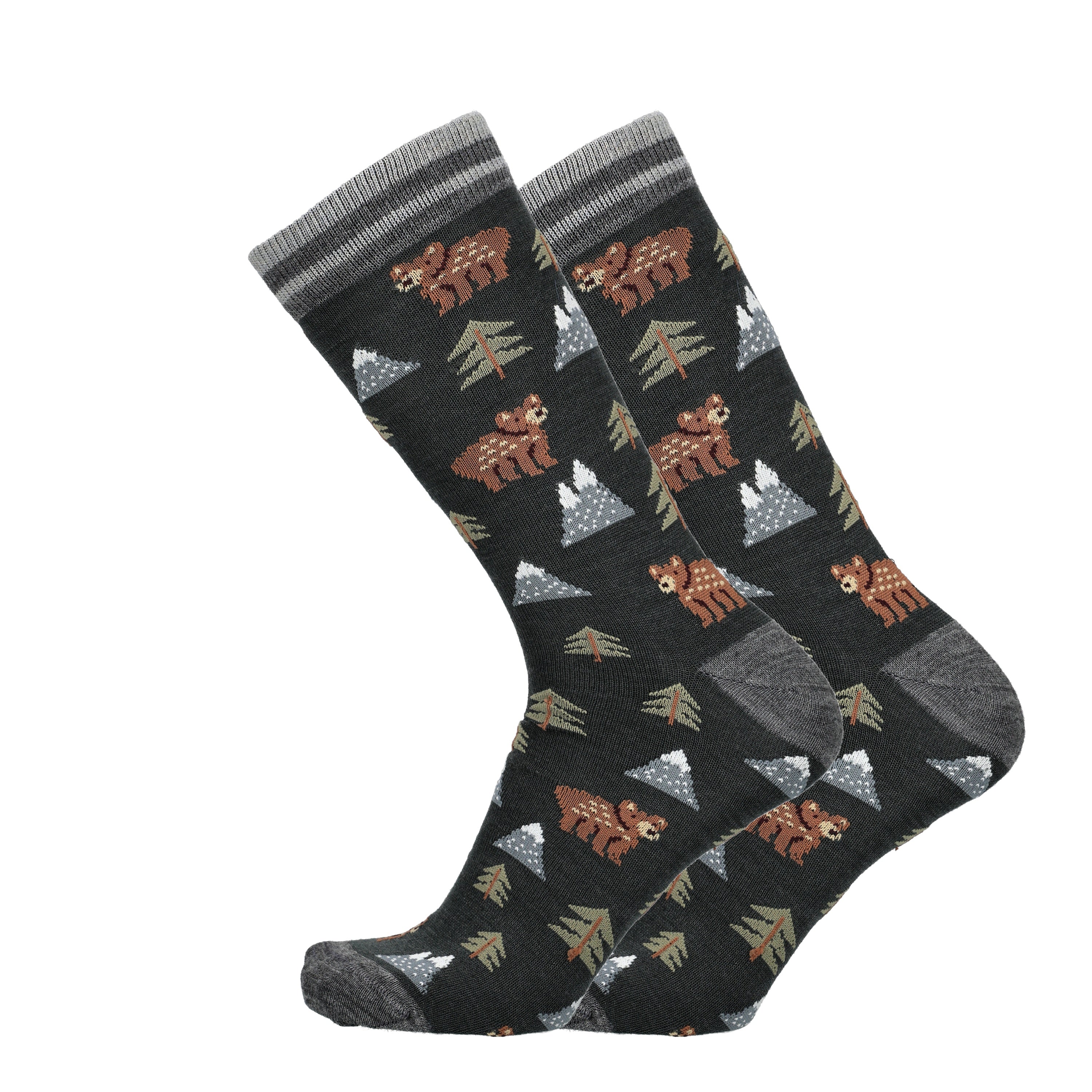 Forest - merino wool socks for dressing 