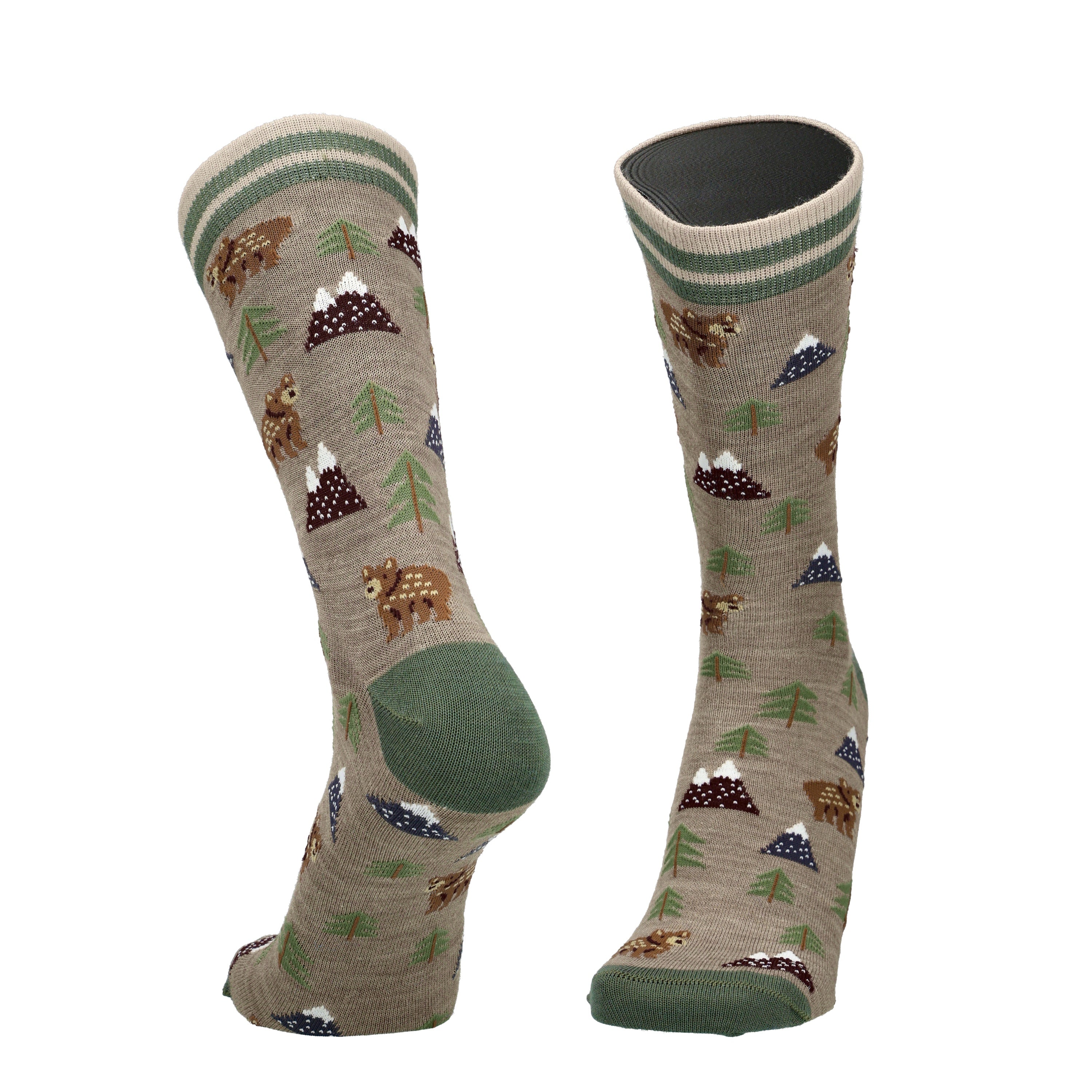 Forest - merino wool socks for dressing 